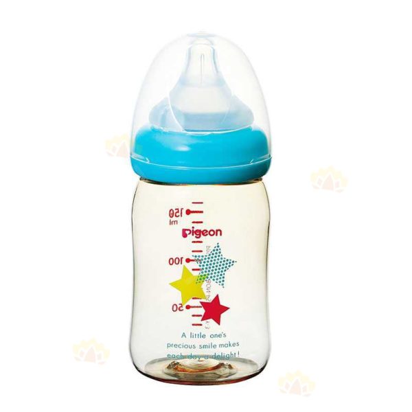 4902508003438 - Pigeon 母乳實感 藍色星星 PPSU 日本內銷版 闊口奶樽 160ml