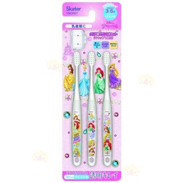 4973307466953 - Skater Disney Princess 3-5 Years Old Children's Toothbrush 3-Pack