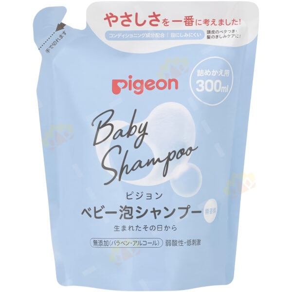 4902508084499 - Pigeon 泡沫润丝 肥皂味 洗发乳 300ml 补充装