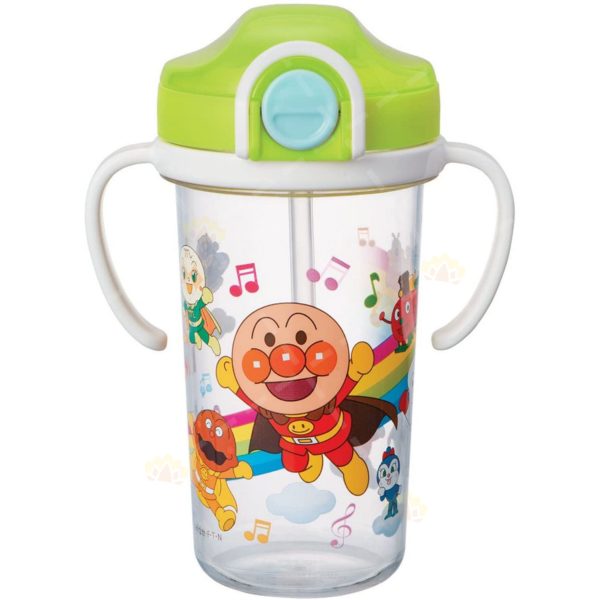 4903320300705 - LEC Anpanman Straw Sippy Cup with Locking Lid 300ml