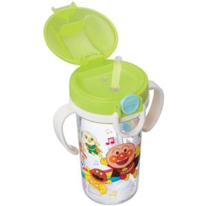 4903320300705 - LEC Anpanman Straw Sippy Cup with Locking Lid 300ml