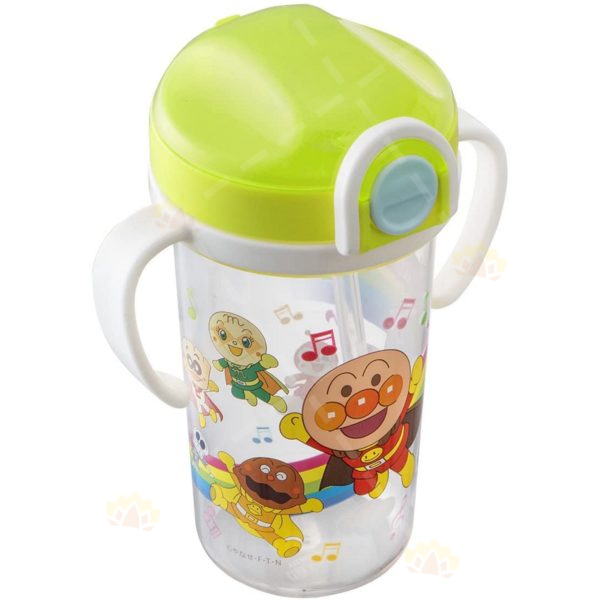 4903320300705 - LEC Anpanman Straw Sippy Cup with Locking Lid 300ml