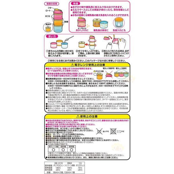 4903320158009 - LEC Anpanman 3-Layer Milk Powder Dispenser