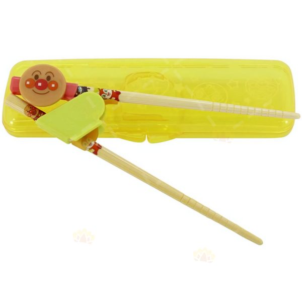 4903320170704 - LEC Anpanman Children's Learning Chopsticks with Case - Left-Handed