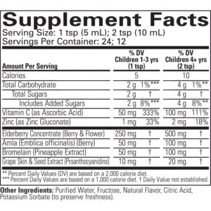 608274104501 - ChildLife Aller-Care 接骨木 维他命C 加强免疫糖浆 118ml (6个月-12岁适用)