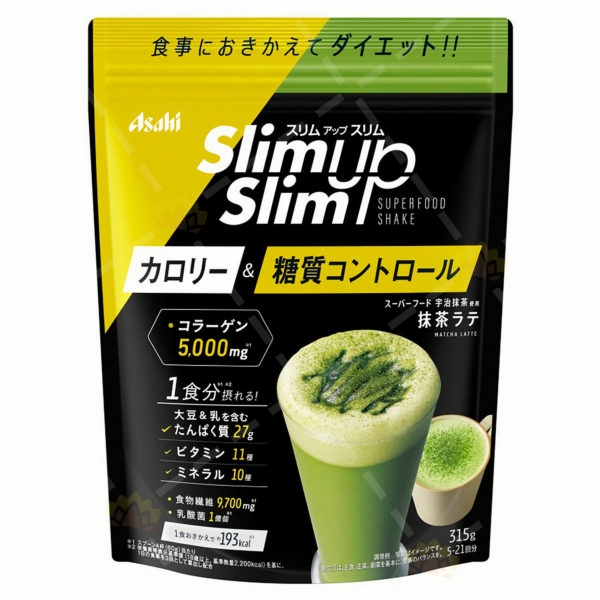 4946842638420 - Asahi Slim Up Slim 酵素＋抹茶拿鐵 減肥代餐 315g