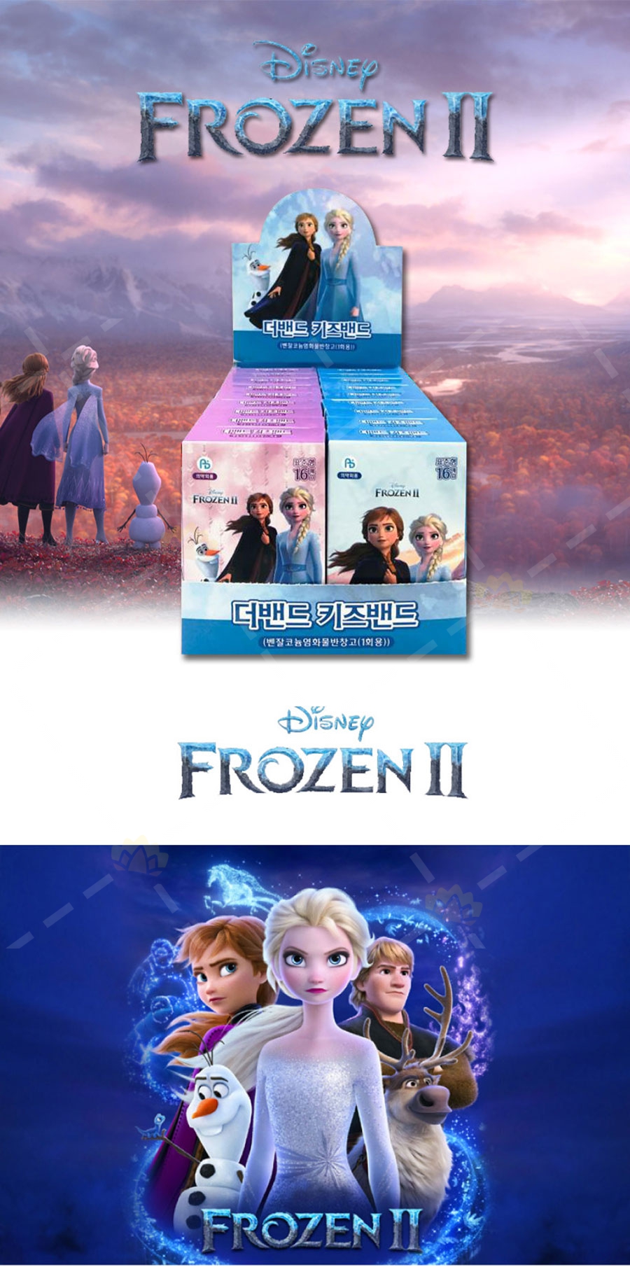 8809434849405 - NYE Disney 迪士尼 Frozen 冰雪奇緣 標準型膠布 16片裝