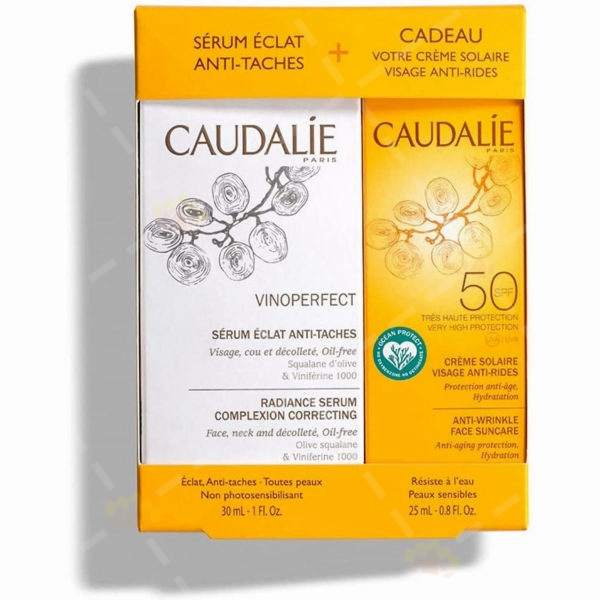 3522930027331 - Caudalie 歐緹麗 Serum Eclat 禮盒裝 精華液30ml +防曬霜 25ml