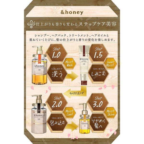 4589546890758 - ViCREA & Honey 蜂蜜保濕 洗髮露 Step 1.0 440ml