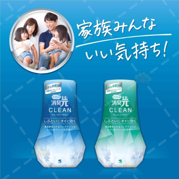 4987072057780 - Kobayashi Pharmaceutical CLEAN Series Toilet Deodorizer 400ml (Ocean Fresh Scent)