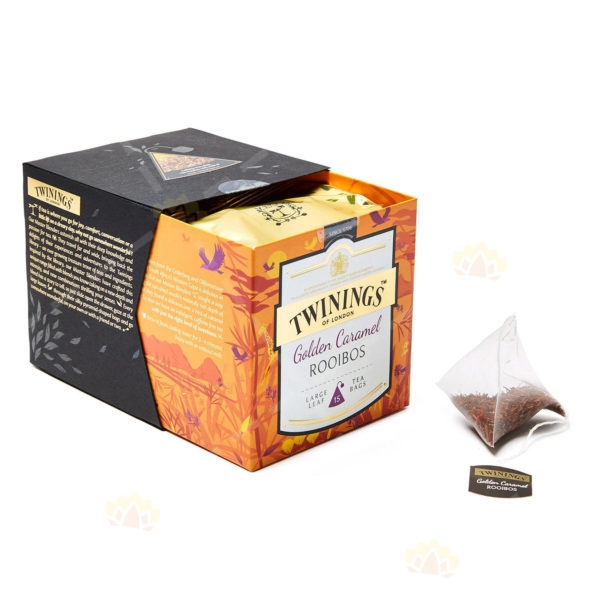 70177095949 - Twinings 川寧 鉑金系列 Golden Ceramel Rooibos 琥珀焦糖博士茶 15包裝