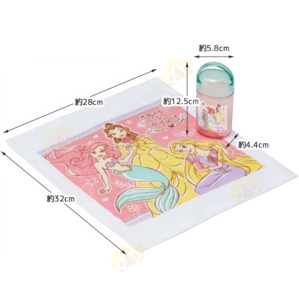 4973307604270 - Skater Children's Towel with Case Disney Princess