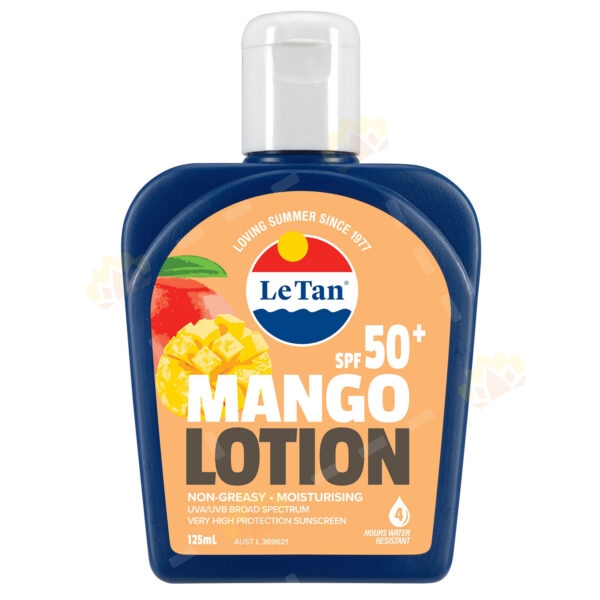 9312658062592 - Le Tan SPF50+ Mango Sunscreen Lotion 125ml