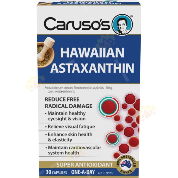 9323573004925 - Caruso's 卡卢索 Hawaiian Astaxanthin 夏威夷虾青素 30粒装