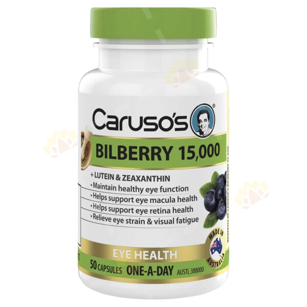 9323573006066 - Caruso's Natural Health Bilberry 50 Capsules