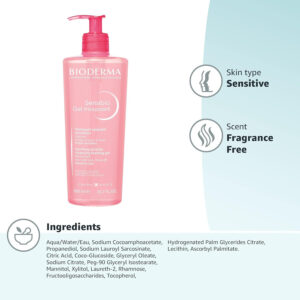 3701129800843 - Bioderma Sensibio 舒妍 修复洁肤啫喱 500ml