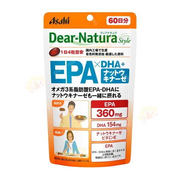 4946842638666 - ASAHI 朝日 EPA X DHA + 纳豆激梅 240粒装 60日份