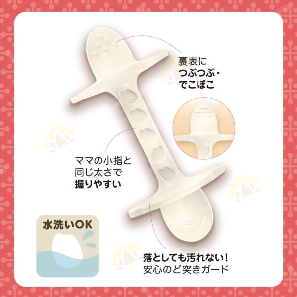 4977489026912 - People Rice Toy Series Soft Spoon Teether Made from Japanese Rice