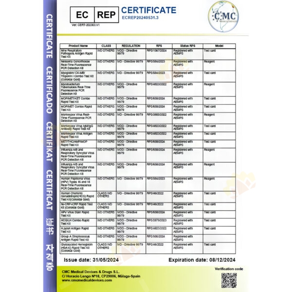 6974443200423 - Reagen 9-in-1 Rapid Antigen Test Kit 1 Pack