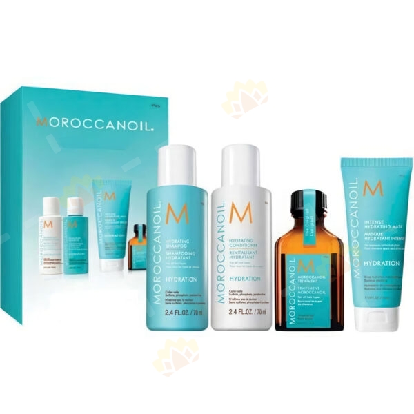 7290015485296 - Moroccanoil 摩洛哥油 水潤修復套裝（洗髮水70ml+護髮素70ml+髮膜75ml+經典護髮精油25ml）