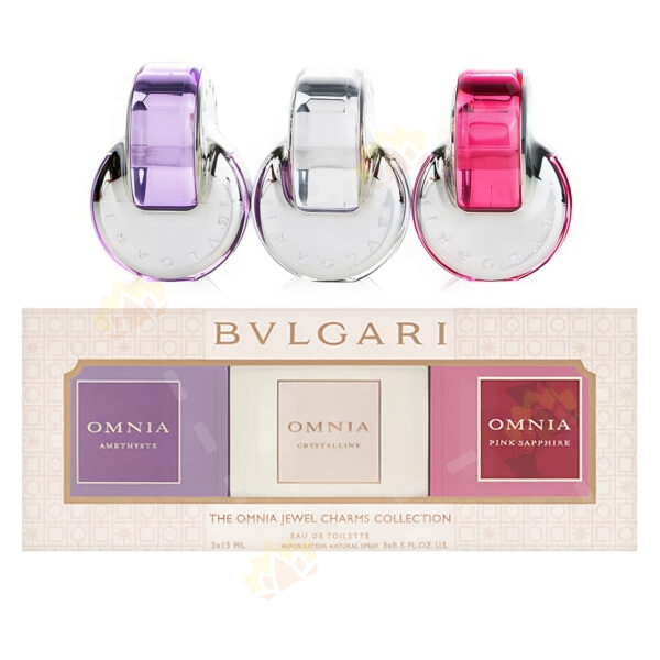 783320422416 - BVLGARI 寶格麗 水晶 淡香水三件套裝（紫水晶15ml+粉水晶15ml+白水晶15ml）