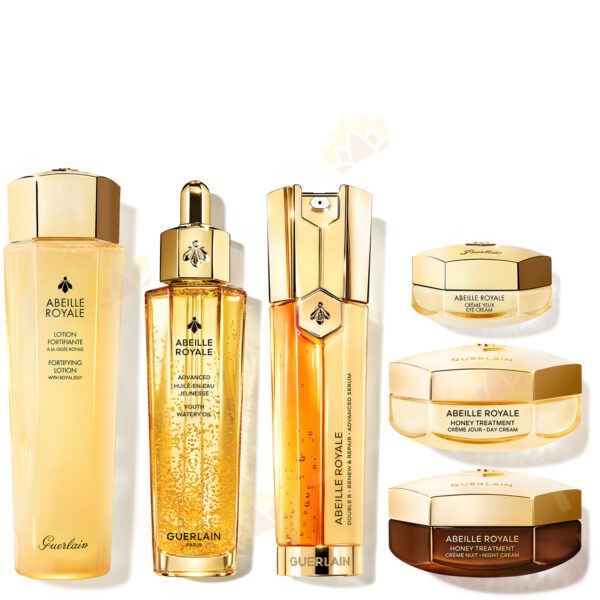 3346470618077 - Guerlain 娇兰 帝皇蜂姿 六件套装（蜂姿水150ml+复原蜜50ml+双管精华50ml+蜜护日霜50ml+蜜护晚霜50ml+眼霜15ml）