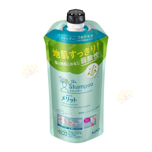 4901301350251 - KAO MERIT Silicone-Free Weakly Acidic Shampoo Refill 340ml