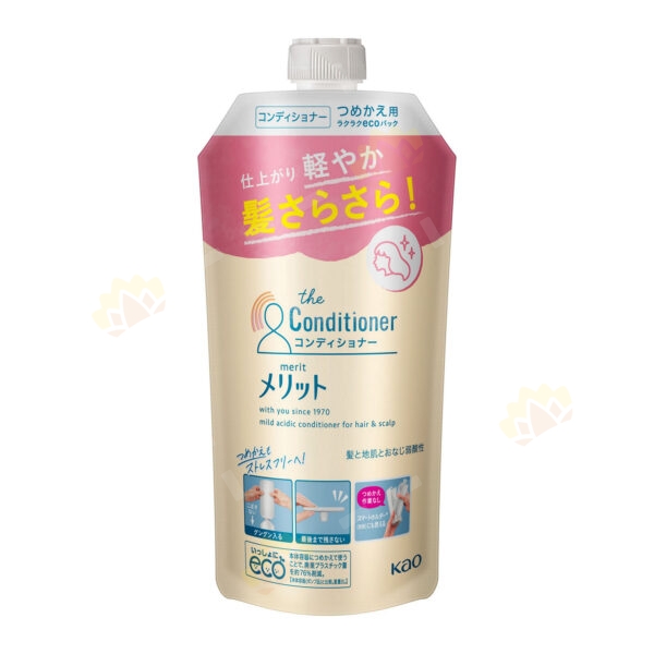 4901301350312 - KAO MERIT Silicone-Free Weakly Acidic Conditioner Refill 340ml