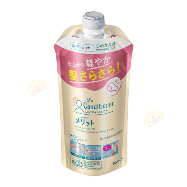 4901301350312 - KAO MERIT Silicone-Free Weakly Acidic Conditioner Refill 340ml