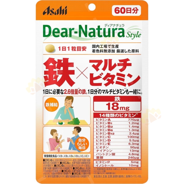 4946842636938 - ASAHI 朝日 2.6倍鐵元素綜合維他命 60粒裝 60日份