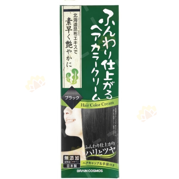 4571138555466 - Brain Cosmos Rishiri Kelp Natural White Hair Dye 200g (Black)