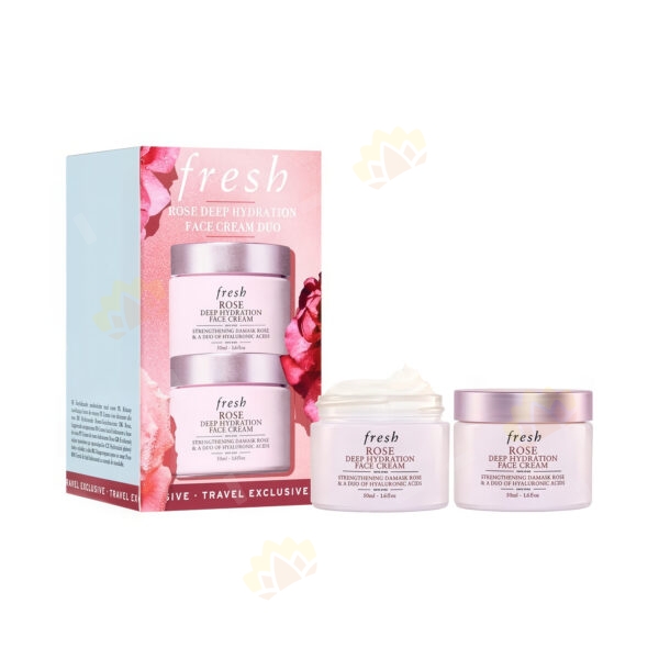 809280169472 - Fresh Rose Deep Hydration Face Cream Duo Set 50ml X 2