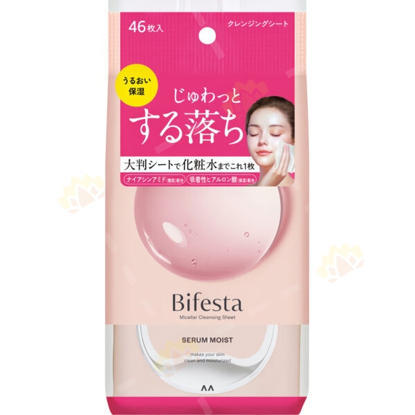 4902806130782 - Mandom Bifesta Moisturizing Cleansing Sheet Pink 46 Sheets