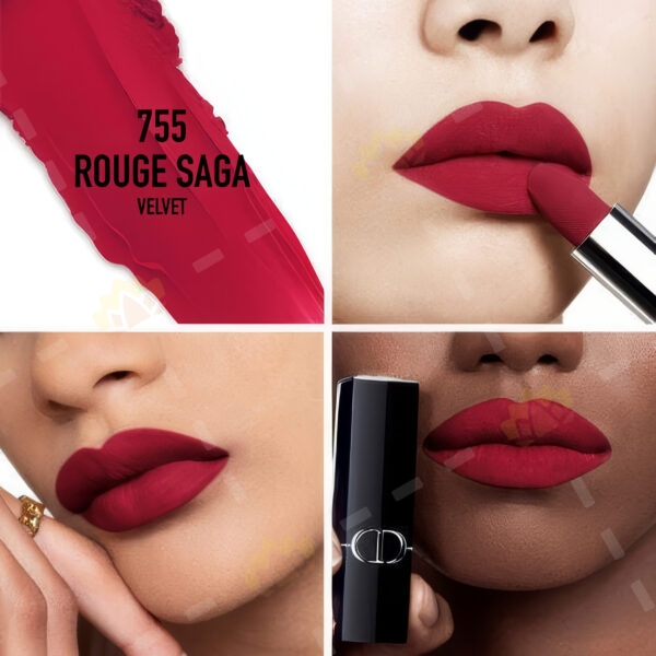 3348901664806 - Dior 傲姿唇膏 #755 Rouge Saga 絲絨妝效