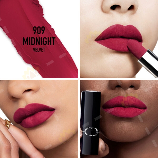 3348901691741 - Dior Rouge Dior Lipstick #909 Midnight Velvet Finish