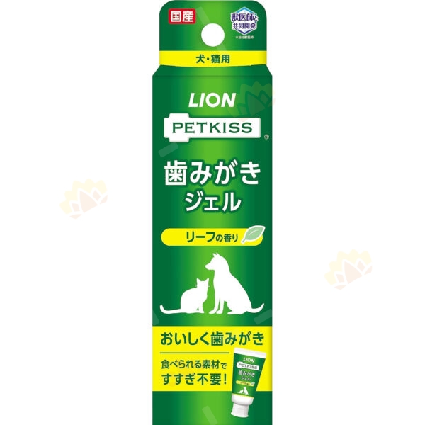 4903351003972 - Lion 狮王 猫狗用 PETKISS 宠物牙膏 绿叶清香 40g