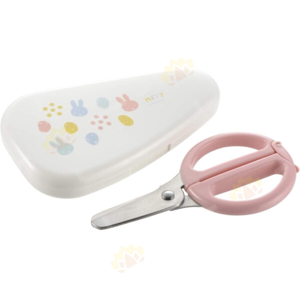 4945680200585 - Richell Weaning Food Stainless Steel Scissors with Box, Miffy