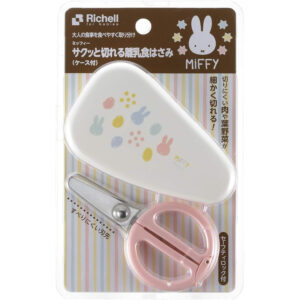 4945680200585 - Richell Weaning Food Stainless Steel Scissors with Box, Miffy