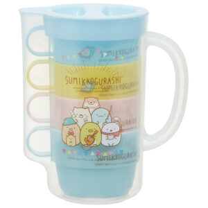 4973307516603 - Skater Plastic Pitcher Set 850ml + 4 Cups 220ml Sumikko Gurashi