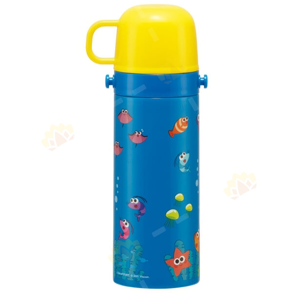 4973307575037 - Skater Baby Shark 2WAY Stainless Steel Direct Drinking Thermal Bottle 430-470ml