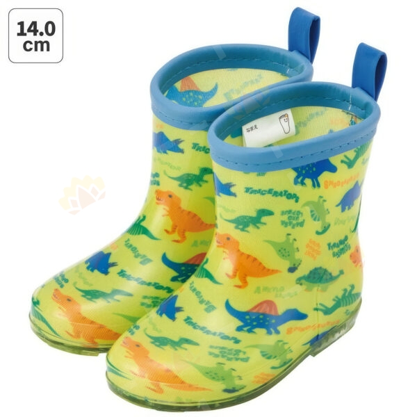 4973307634376 - Skater Dinosaur Kids Rain Boots 14cm