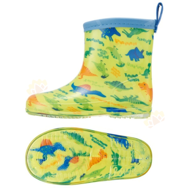 4973307634376 - Skater Dinosaur Kids Rain Boots 14cm