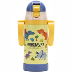 4973307642586 - Skater Stainless Steel Straw Thermos Cup with Dinosaur Design 350ml