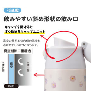 4973307656224 - Skater Stainless Steel Direct Drinking Thermal Mug 360ml Doraemon