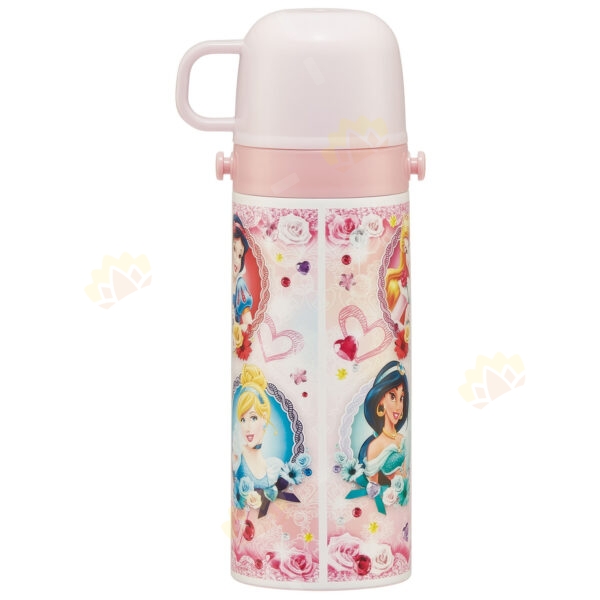 4973307659874 - Skater Ultra-Light 2WAY Stainless Steel Direct Drinking Thermal Bottle 430-470ml Princess