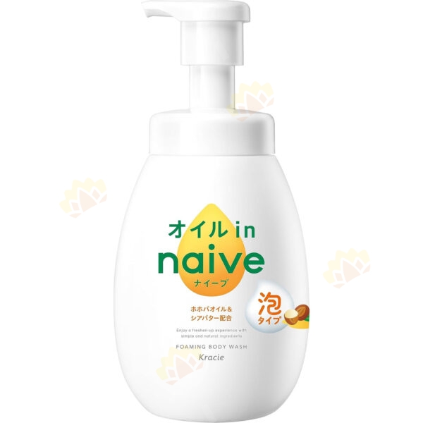 4901417160874 - Kracie Naive Shea Butter Foam Body Wash 600ml