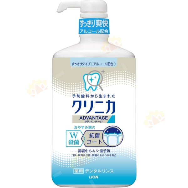 4903301241621 - 獅王 CLINICA Advantage 清涼抗菌 漱口水 900ml 雲呢拿味