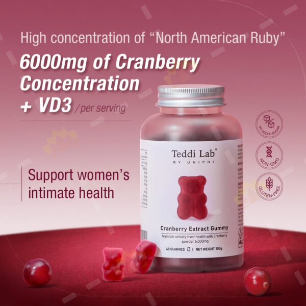 9350634003023 - Unichi Cranberry Extract Gummy 60Gummies