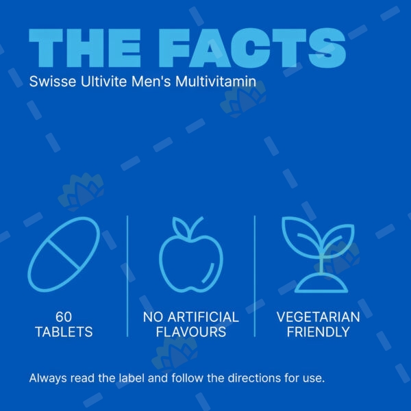 93566728 - Swisse Men's Ultivite Multivitamin 男士复合维他命 60粒装